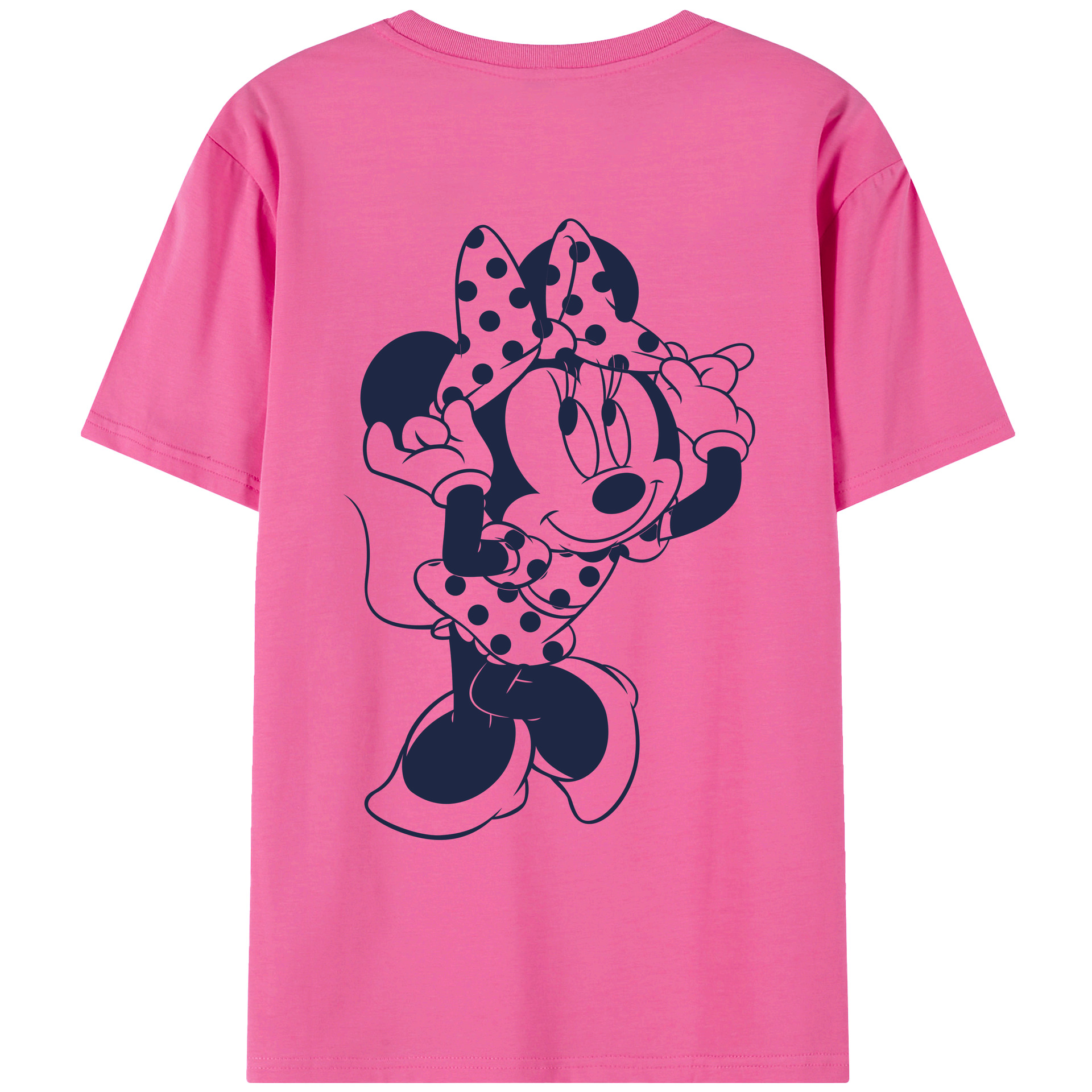 （画像用） ミッキーマウス Mickey Mouse レディース半袖Tシャツ(バックプリント)